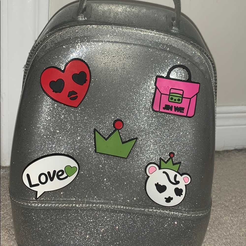 Glittery Silver Backpack